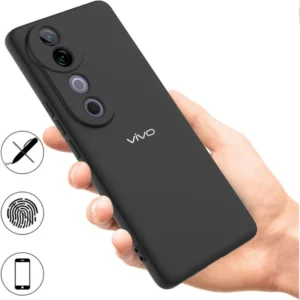 VIVO V40 5G Liquid Silicone Velvet-Touch Silk Finish Protective Back Case